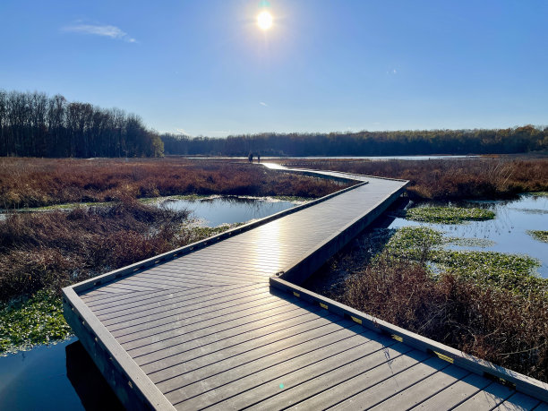 亨特利草甸州立公园-木板路图片下载