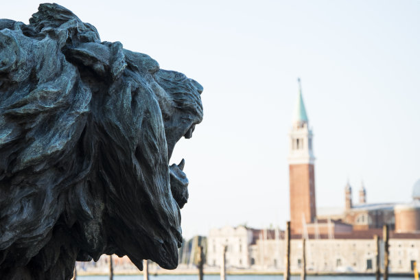 圣马可狮子雕像，欧洲意大利威尼斯城的象征图片下载