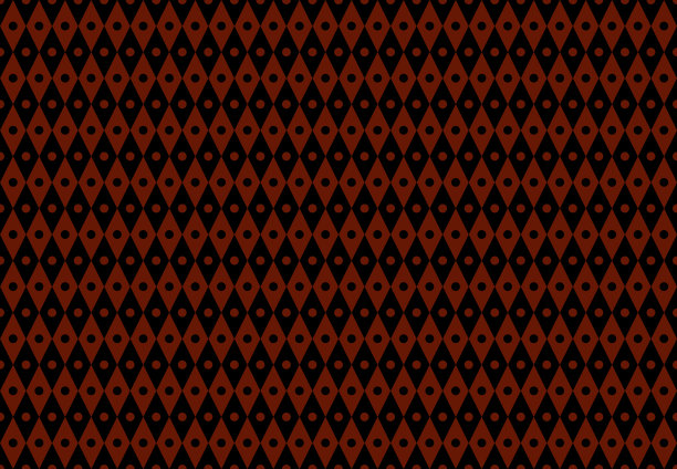 无缝设计与重复的黑色和红色菱形或钻石和小的相反颜色的圆圈在每个中间图片下载