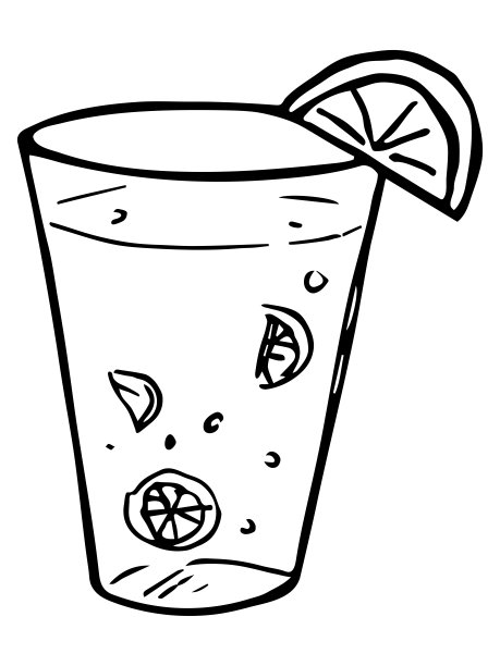 一杯水，果汁或苏打水图片下载