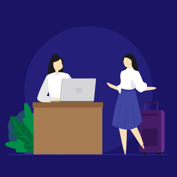 客户服务台的接待概念，客户服务台友好的接待人员图片下载