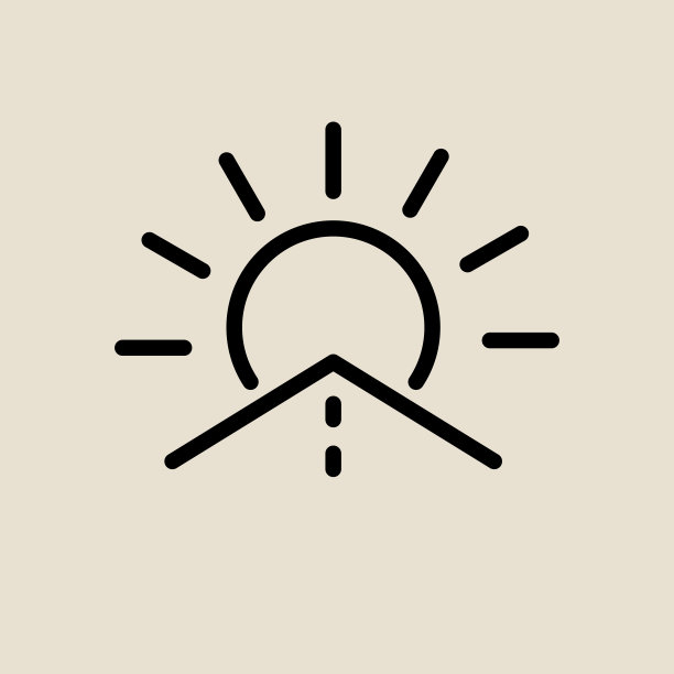 路和阳光，线和黑白图标图片下载