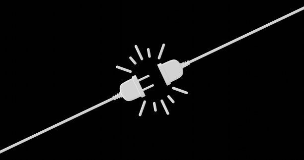 带插头的插座。连接和断开的概念。连接404错误，页面未找到。电源插头和插座未插好。断开能量的电线、电缆。三维渲染图片下载