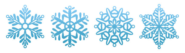 雪花激光切割模板集。剪出圣诞或新年装饰的矢量剪影。模板为纸或胶合板激光切割。用于剪贴簿的模板，雕刻的木头。图片下载