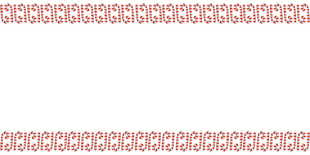 矢量背景，框架，红色拐杖糖的边框。上下横边，装饰新年和圣诞的主题。用于贺卡、请柬、圣诞设计图片下载