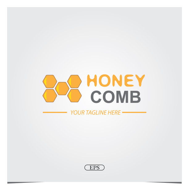 蜂巢标志高级优雅的模板矢量eps 10图片下载