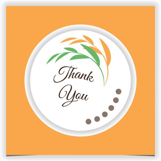 感谢卡圈标志高级优雅模板矢量eps 10图片下载