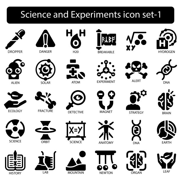 医疗测试雕文图标集，医疗保健符号集合或草图。用于网络和应用程序的医疗设备线性样式标识。白色背景上隔离的矢量图形。股票插图图片下载