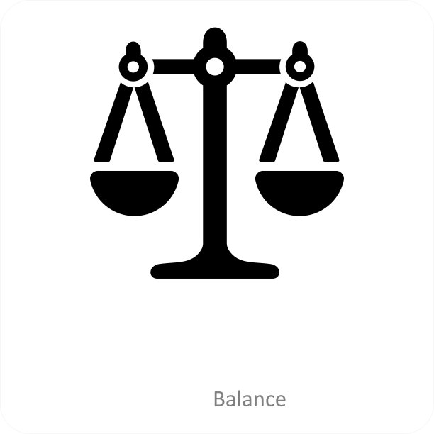 平衡与GDPR图标概念图片下载