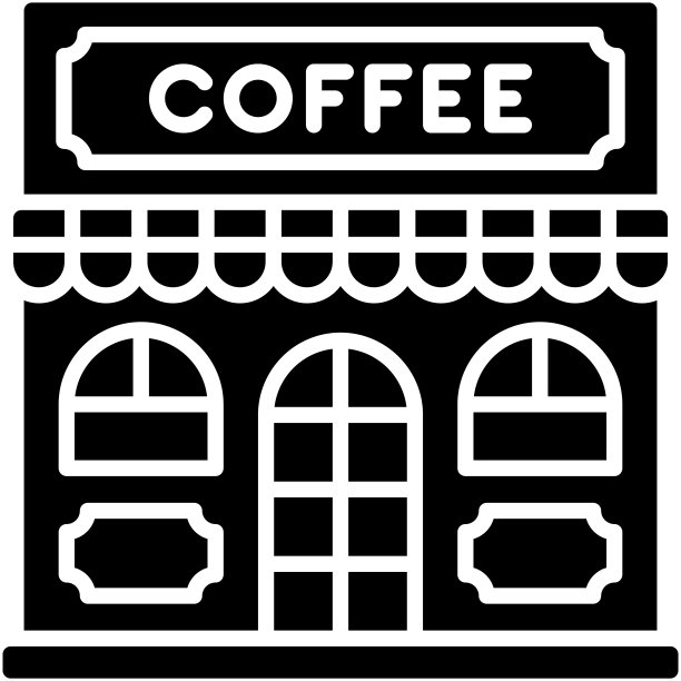 咖啡馆，咖啡店或咖啡图标图片下载