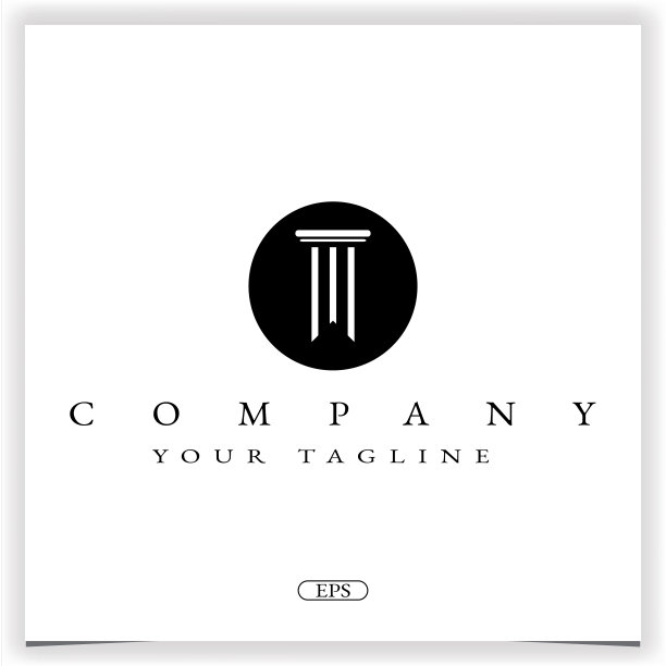 支柱符号溢价优雅的模板矢量eps 10图片下载
