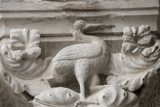 威尼斯的总督宫，欧洲意大利的建筑细节之都。图片下载