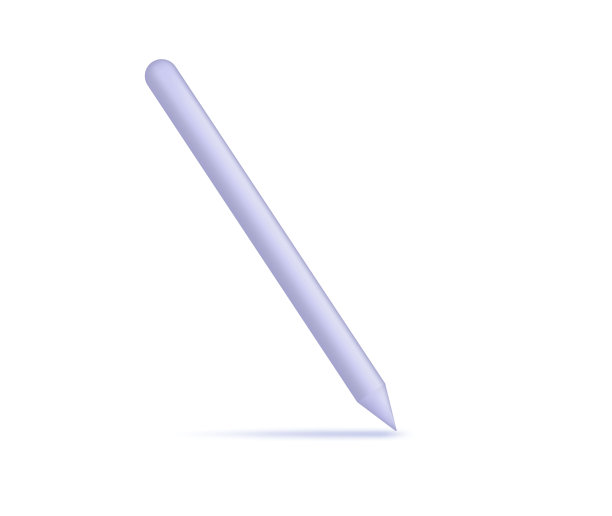 3d平板电脑的手写笔。一个触摸小工具上的签名工具。专业图形的数字使用。绘图工具，现代的，酷炫的钢笔或铅笔。粉色隔离手写笔签名。向量。图片下载