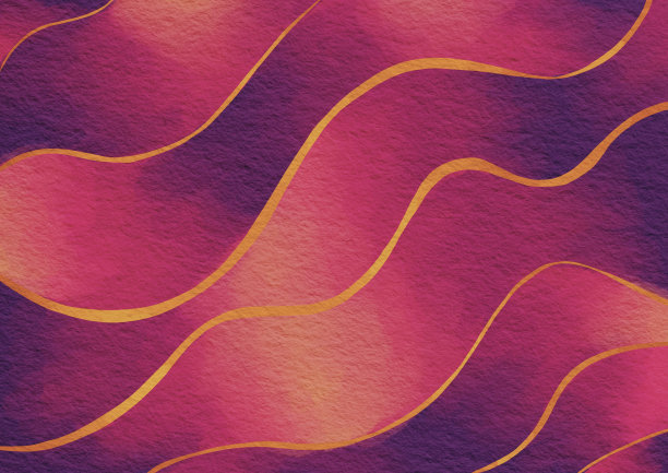 神秘的紫色和金色线条波浪背景装饰在夜间聚会，美丽和时尚的概念。图片下载