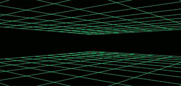 复古的未来双透视网格。数字网络。网络连接结构。矢量插图的网站。图片下载
