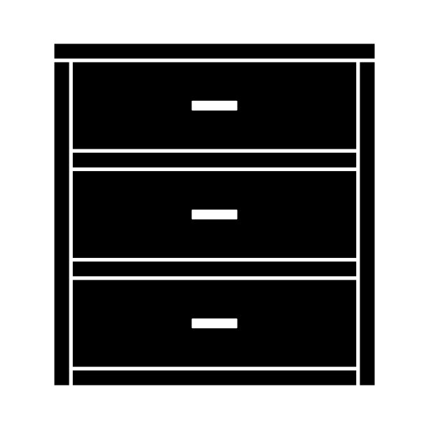 胸部孤立矢量轮廓。图片下载