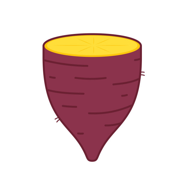 烤红薯。白底烤红薯。日本红薯。图片下载