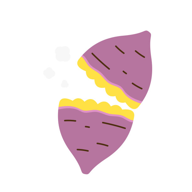 烤红薯。白底烤红薯。日本红薯。图片下载