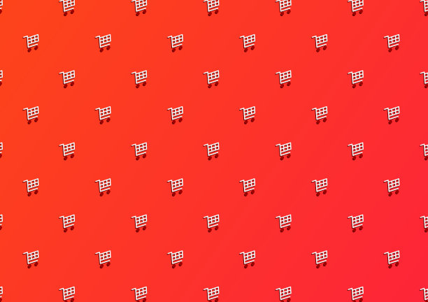 推车符号图案墙纸。车的象征。Cart符号向量。背景。图片下载