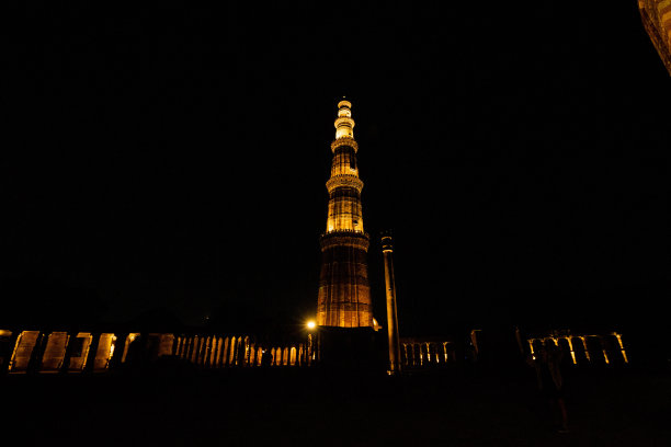 夜晚灯火通明图片下载