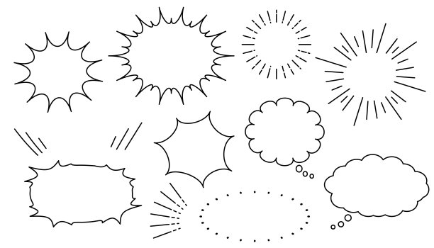 简单的语音泡泡插图集图片下载