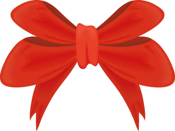 圣诞红丝带蝴蝶结图片下载
