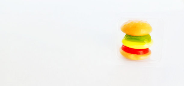 汉堡形状的橡皮糖图片下载