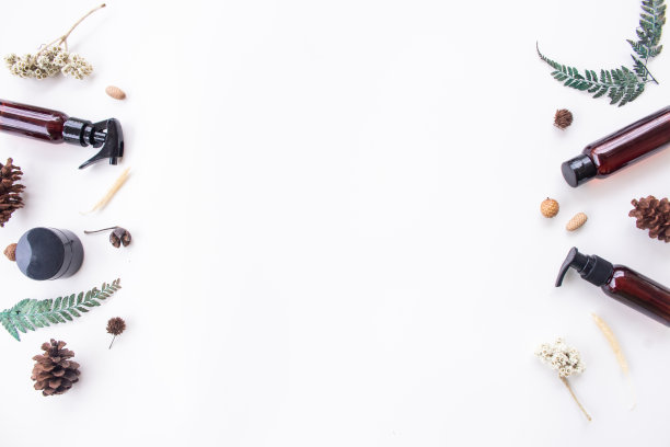 美容主题产品。乡村美容产品。产品的美感概念。图片下载