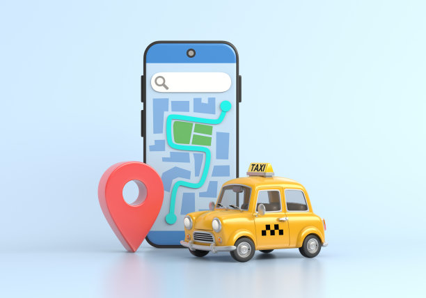 画一幅出租车插图图片下载