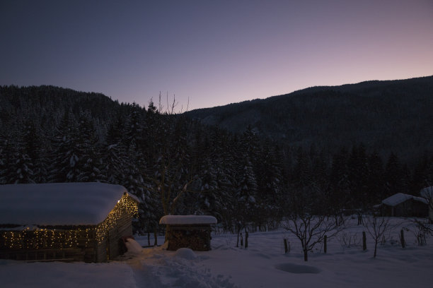 寂静的冬夜图片下载
