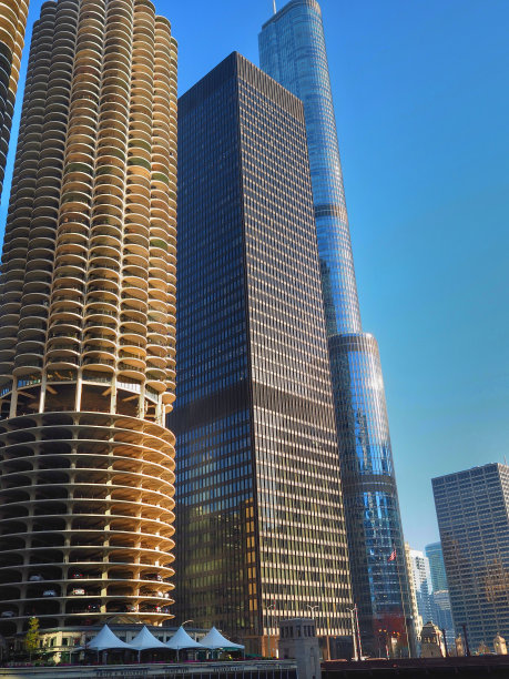 芝加哥的摩天大楼图片下载