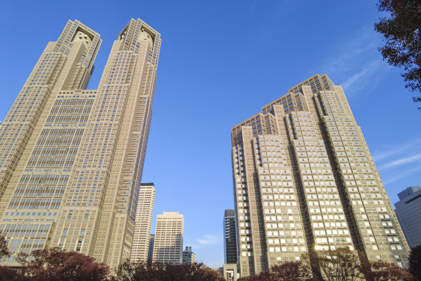 市中心的摩天大楼图片下载