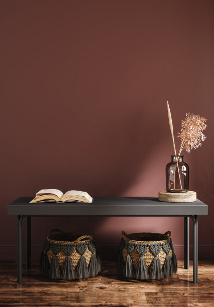 客厅在家里室内，墙壁模型图片下载