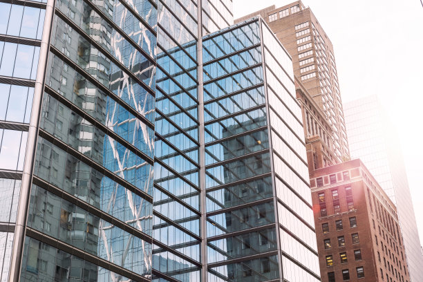 曼哈顿金融区的摩天大楼。美国纽约。图片下载