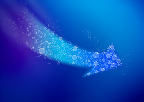 水下气泡箭图片下载