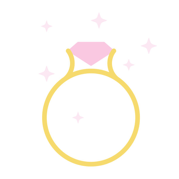 优雅的订婚戒指图标。图片下载