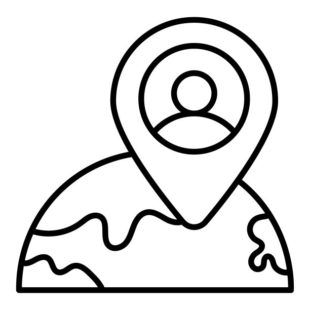 位置标记金融相关矢量线图标。可编辑笔画像素完美。图片下载