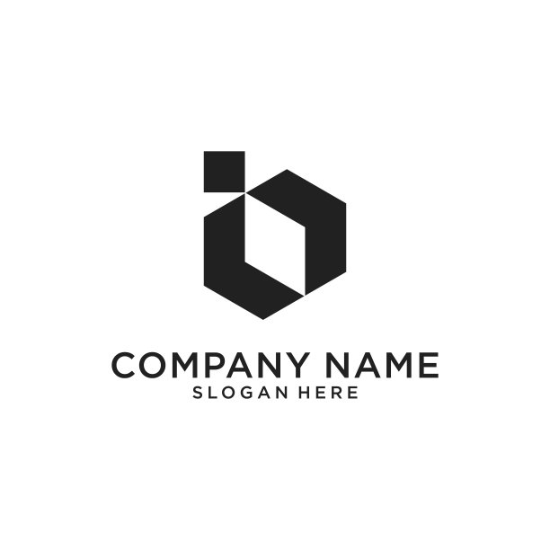 IB或BI字母标识设计矢量模板。图片下载