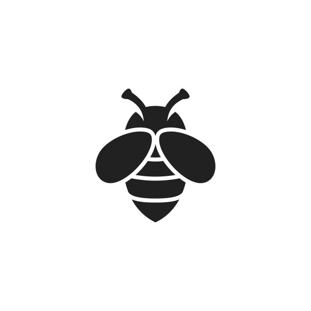 蜜蜂飞行的矢量卡通插画。蜜蜂图标图片下载