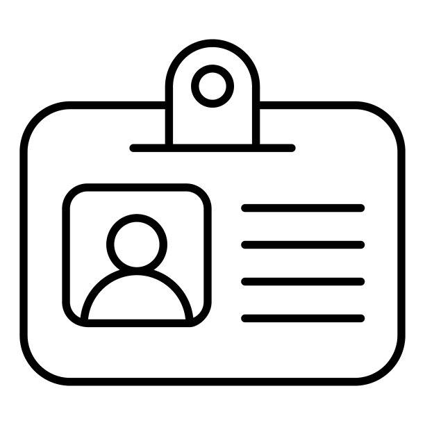 身份证金融相关向量线图标。可编辑笔画像素完美图片下载