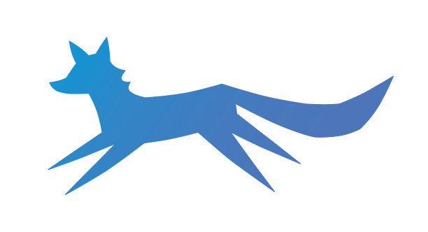 蓝狐剪影图片下载