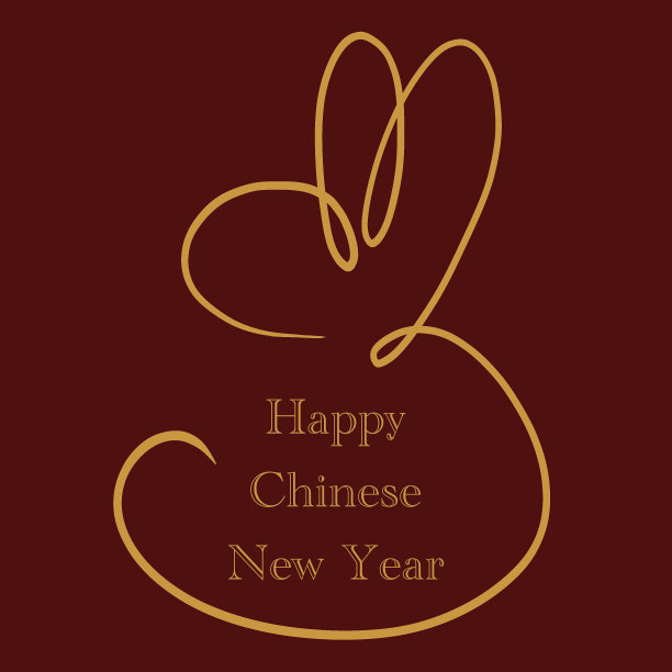 明信片兔子2023图片下载