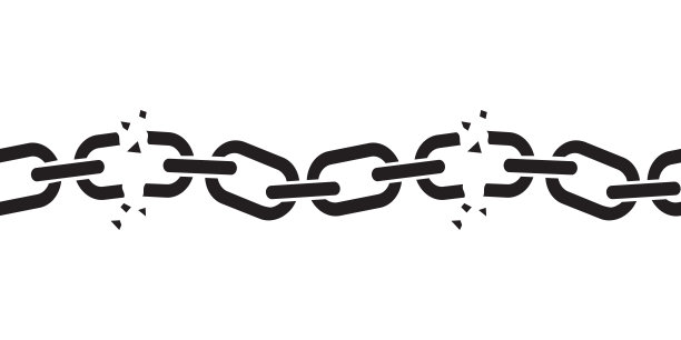 断裂连接金属边框图案图片下载