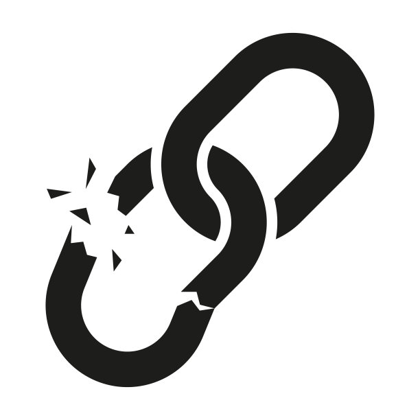 断链或软弱图标。断开连接矢量图图片下载