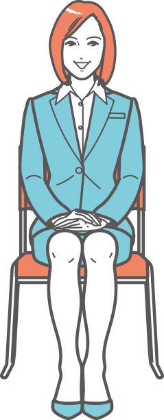 正在接受采访的年轻女子，全身画像图片下载