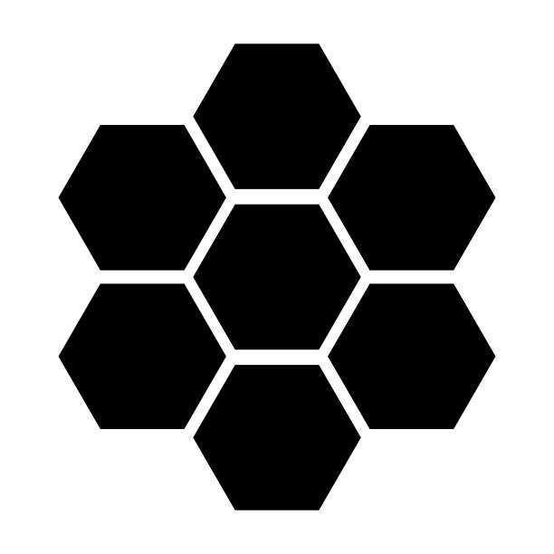 蜂巢剪影图标。蜂窝。向量。图片下载