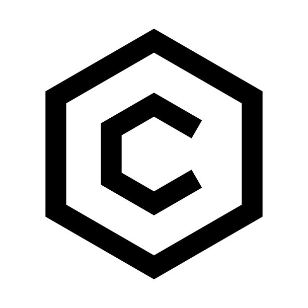 简单的六边形版权图标。向量。图片下载