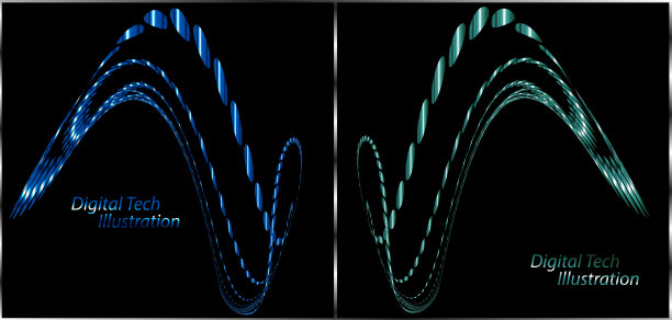 抽象的形状背景与虚线和曲面网格。图片下载