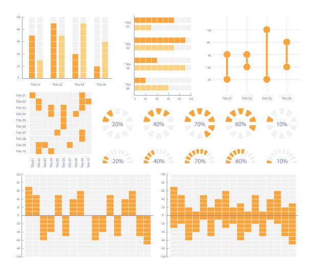 业务发展成果信息图图表设计模板集图片下载
