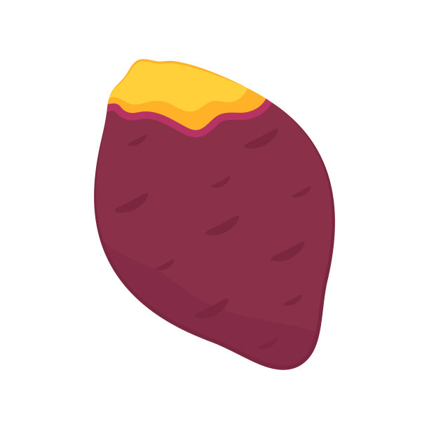 烤红薯。烤红薯标志设计。日本红薯。图片下载